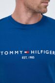 Бавовняна футболка Tommy Hilfiger з аплікацією колір блакитний (3403171)