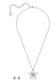 Swarovski - Кольє і сережки Stella колір срібний