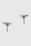 AllSaints - Сережки колір срібний (1936520)