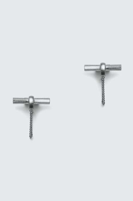 AllSaints - Сережки колір срібний (1936520)