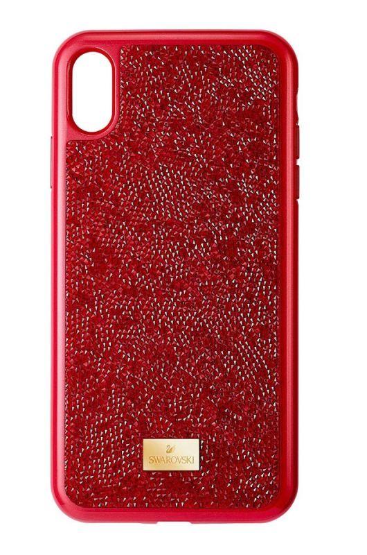 Чохол на телефон Swarovski колір червоний iPhone X/XS