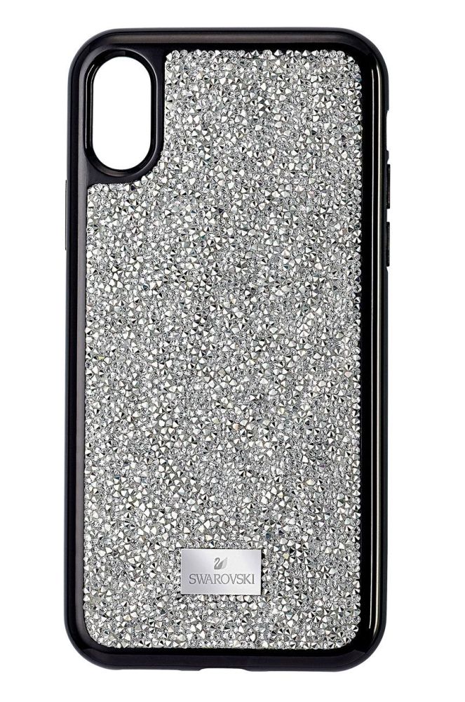 Чохол на телефон Swarovski колір срібний iPhone XS