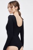 Spanx - Лонгслів моделюючий SCOOP NECK LONG SLEEVES BODYSUIT колір чорний (1798205)