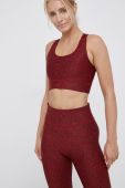 Спортивний бюстгальтер Only Play колір бордовий візерунок