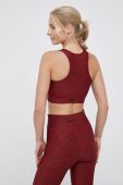 Спортивний бюстгальтер Only Play колір бордовий візерунок