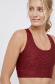 Спортивний бюстгальтер Only Play колір бордовий візерунок