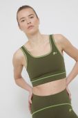 Бюстгальтер Only Play колір зелений гладкий