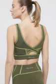Бюстгальтер Only Play колір зелений гладкий