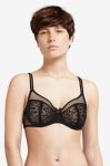 Бюстгальтер Chantelle колір чорний мереживо гладкий (1677012)