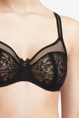 Бюстгальтер Chantelle колір чорний мереживо гладкий (1677012)