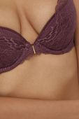 Бюстгальтер Chantelle колір фіолетовий мереживо гладкий
