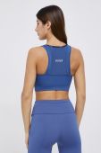 Спортивний бюстгальтер Guess колір синій гладкий