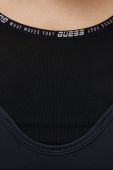Спортивний бюстгальтер Guess колір чорний гладкий