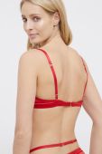 Бюстгальтер Guess колір червоний гладкий