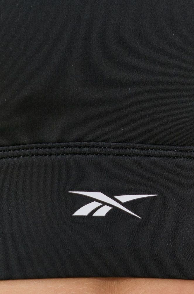 Спортивний бюстгальтер Reebok GR9473 колір чорний гладкий фото 5