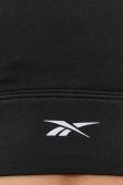 Спортивний бюстгальтер Reebok GR9473 колір чорний гладкий Спортивний бюстгальтер Reebok GR9473 колір чорний гладкий