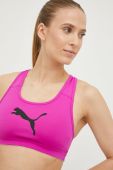 Спортивний бюстгальтер Puma 520304 колір рожевий однотонний