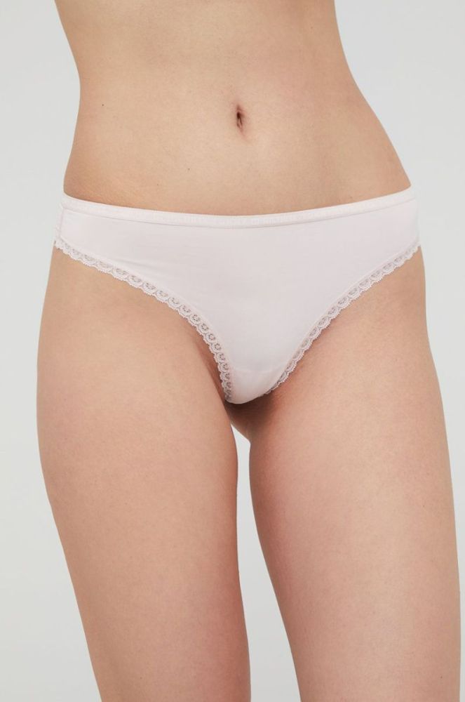 Стринги Tommy Hilfiger (3-pack) колір бежевий фото 3