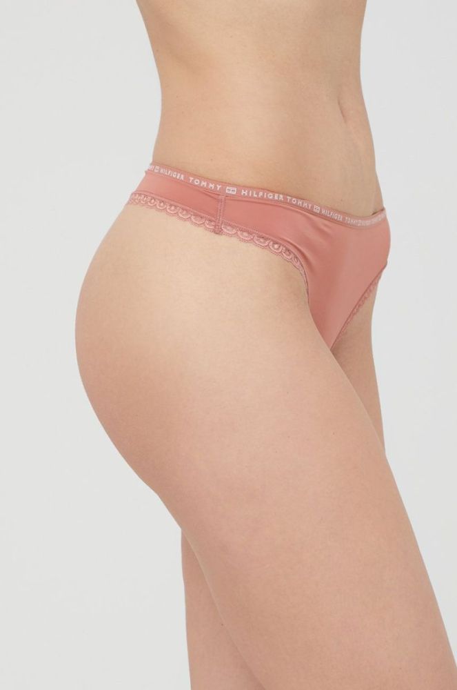 Стринги Tommy Hilfiger (3-pack) колір бежевий фото 5