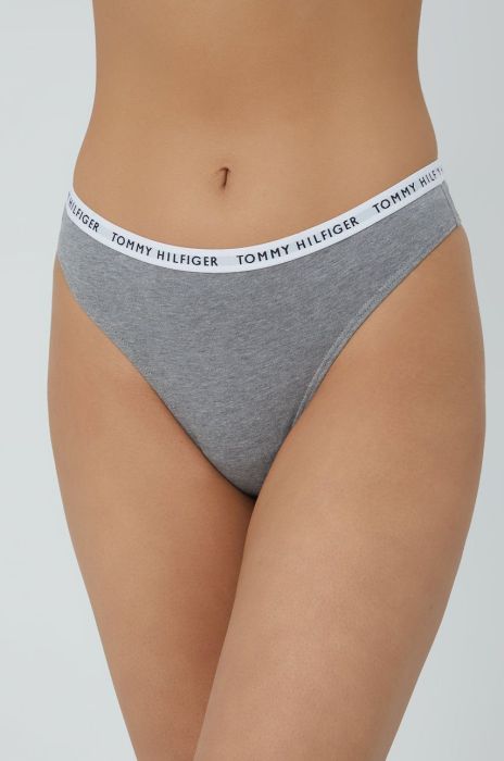 Стринги Tommy Hilfiger (3-pack) колір сірий