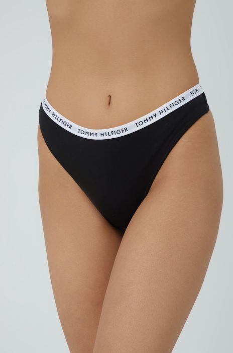 Стринги Tommy Hilfiger (3-pack) колір чорний (1957918)
