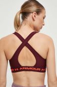 Спортивний бюстгальтер Under Armour Crossback колір бордовий