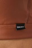 Спортивний бюстгальтер Dkny колір коричневий гладкий