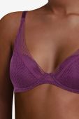 Бюстгальтер Passionata by Chantelle колір фіолетовий мереживо гладкий