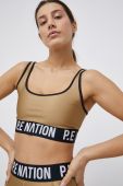 Спортивний бюстгальтер P.E Nation колір коричневий гладкий