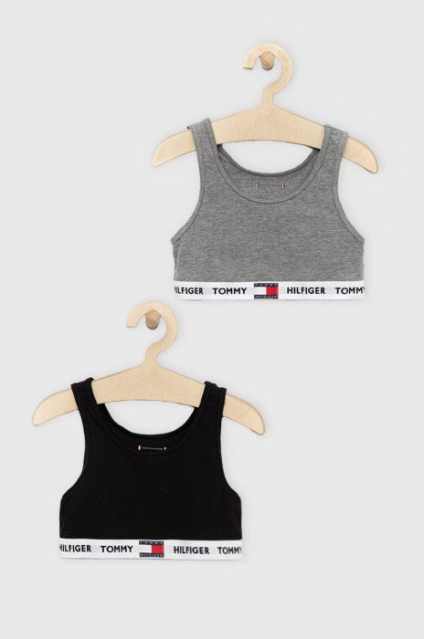 Дитячий бюстгальтер Tommy Hilfiger колір сірий