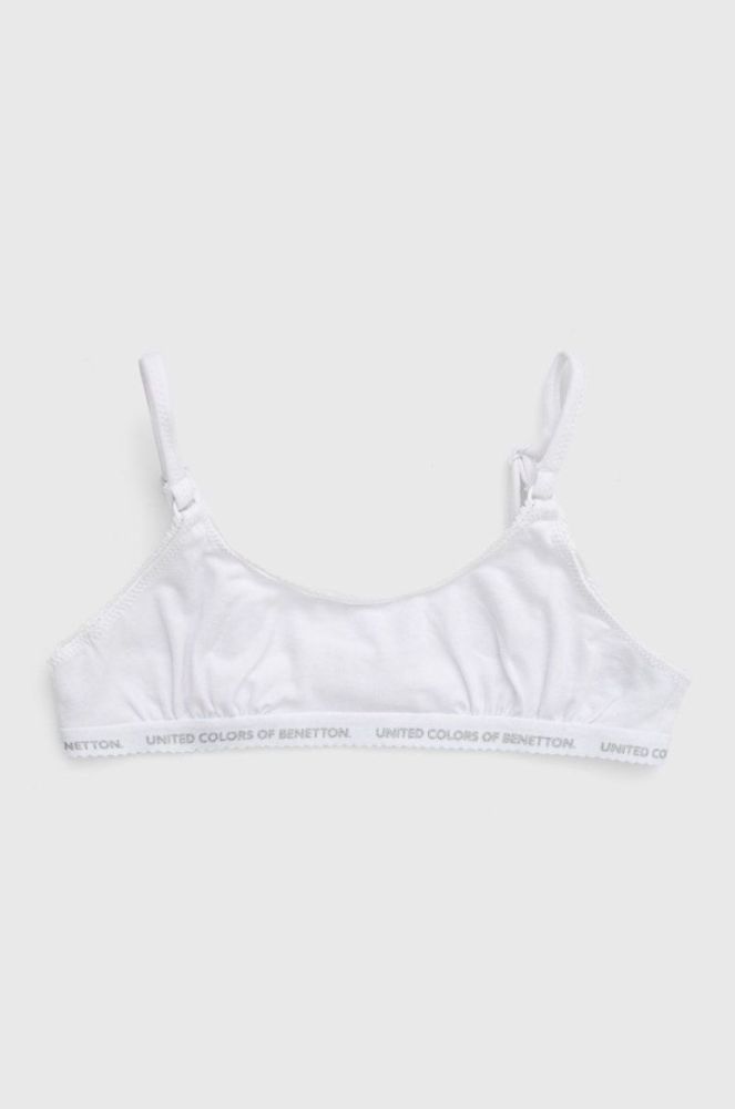 Дитячий бюстгальтер United Colors of Benetton (2-pack) колір білий фото 3