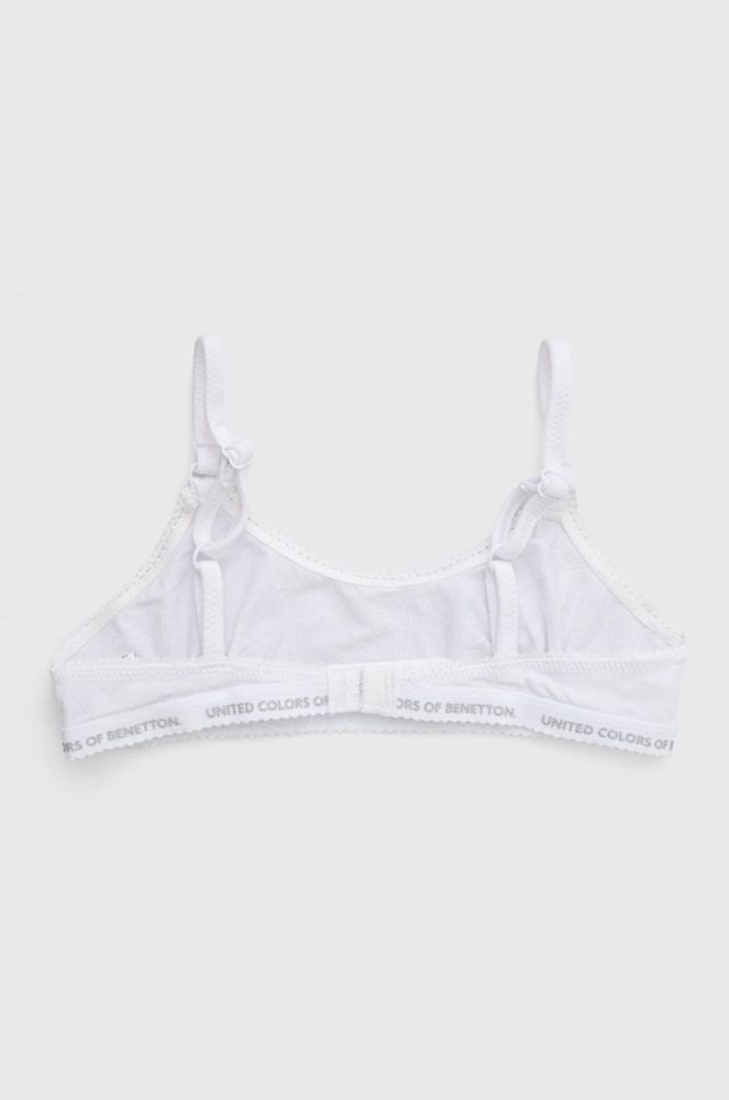 Дитячий бюстгальтер United Colors of Benetton (2-pack) колір білий фото 5