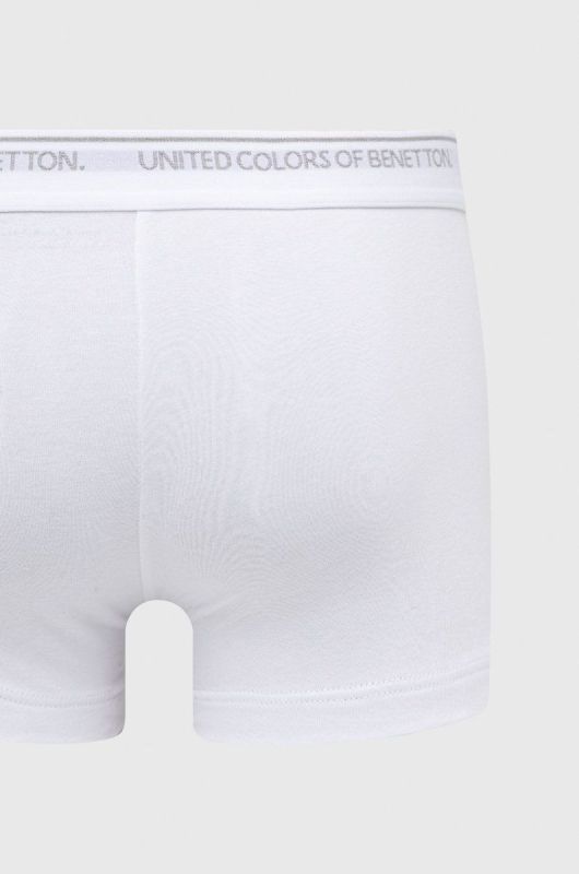 Боксери United Colors of Benetton чоловічі колір білий фото 2