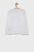 Дитяча бавовняна кофта Guess колір білий з принтом (1535559)