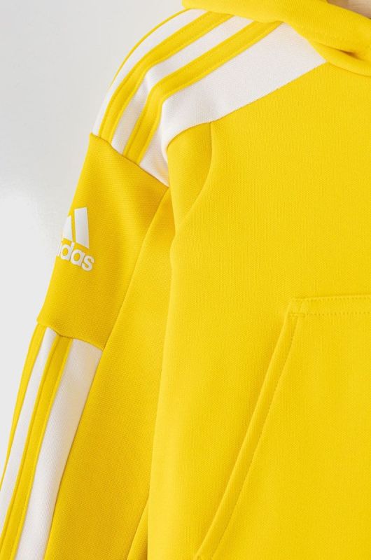 Дитяча кофта adidas Performance GP6431 колір жовтий гладка фото 2