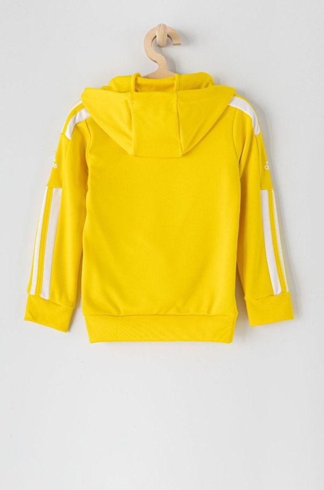 Дитяча кофта adidas Performance GP6431 колір жовтий гладка фото 3