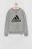 Дитяча кофта adidas колір сірий меланж