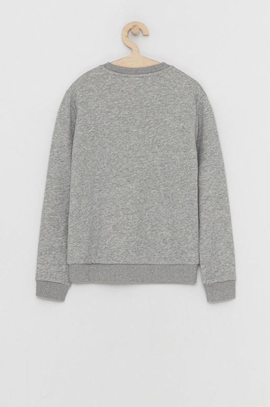 Дитяча кофта adidas колір сірий меланж фото 2