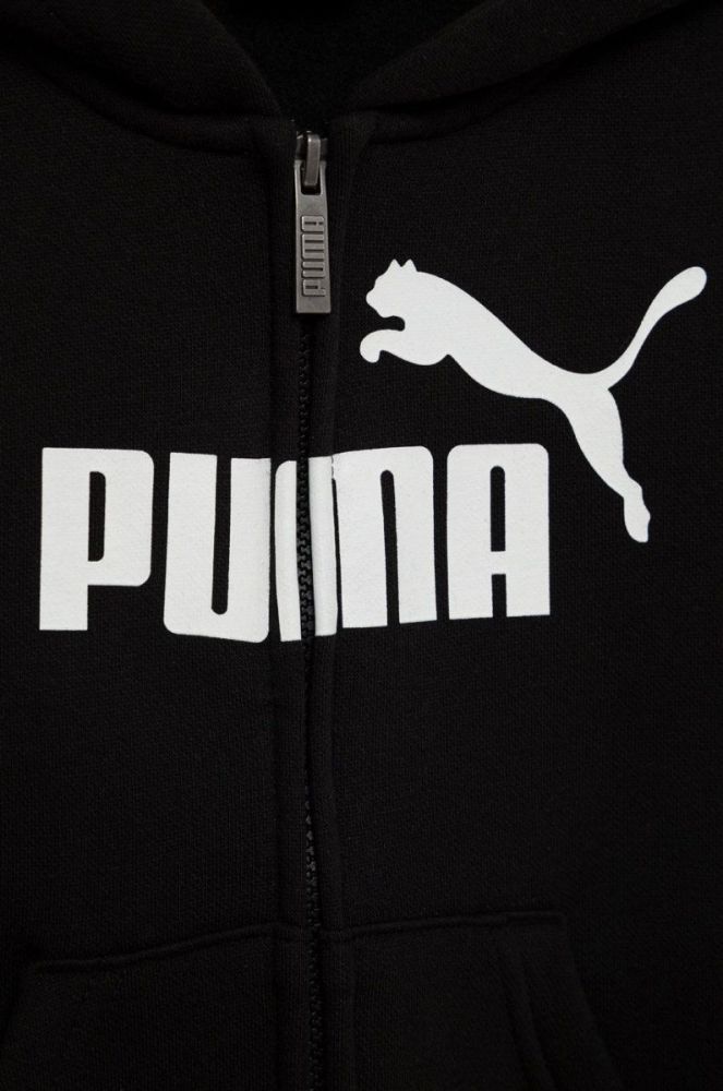 Дитяча кофта Puma 586967 колір чорний з принтом фото 3