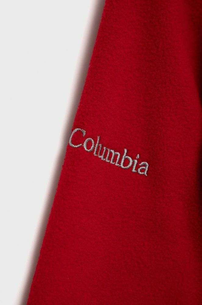 Дитяча кофта Columbia колір червоний гладка фото 5