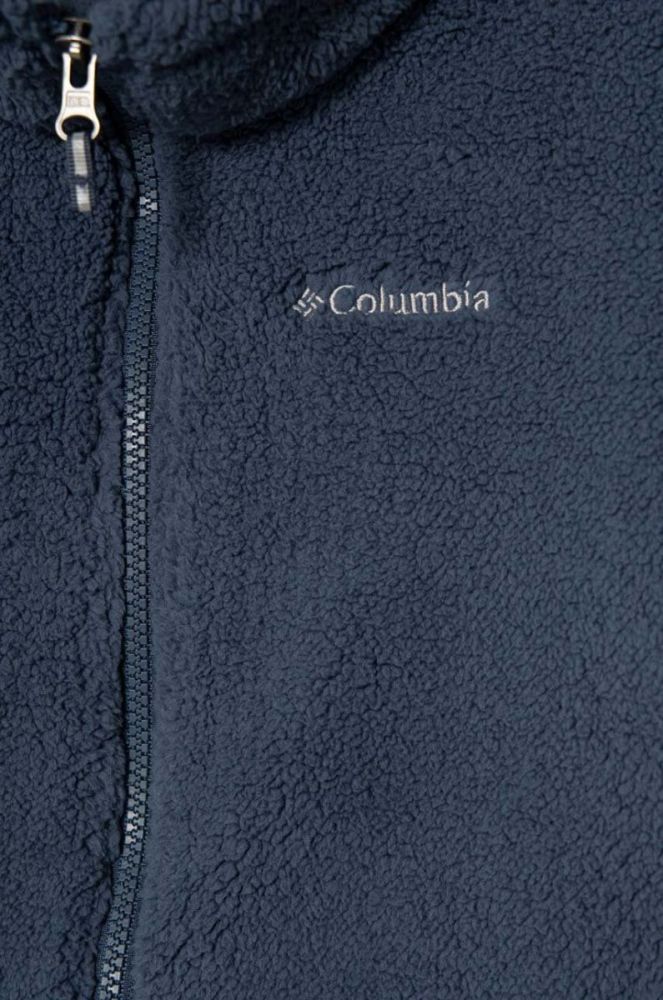 Дитяча кофта Columbia однотонна колір блакитний фото 3