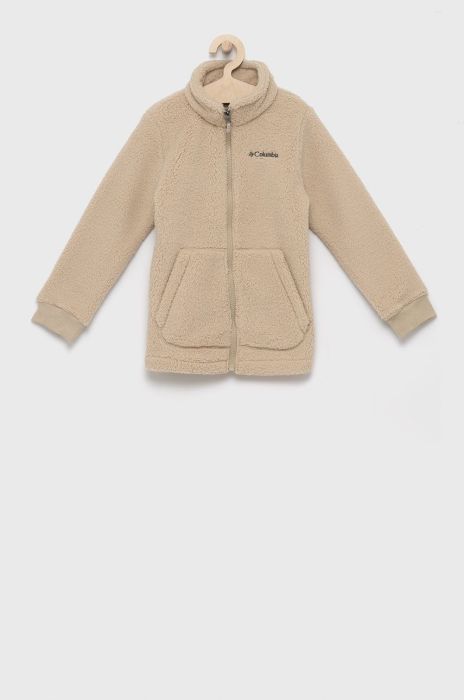 Дитяча кофта Columbia колір жовтий гладка
