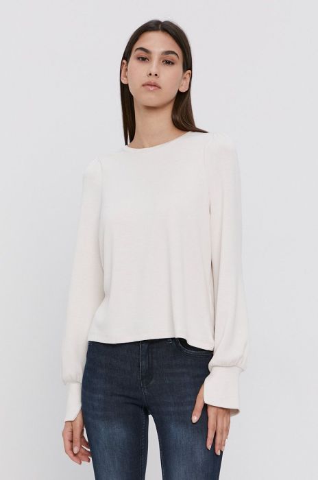 Кофта Vero Moda жіноча колір кремовий гладка