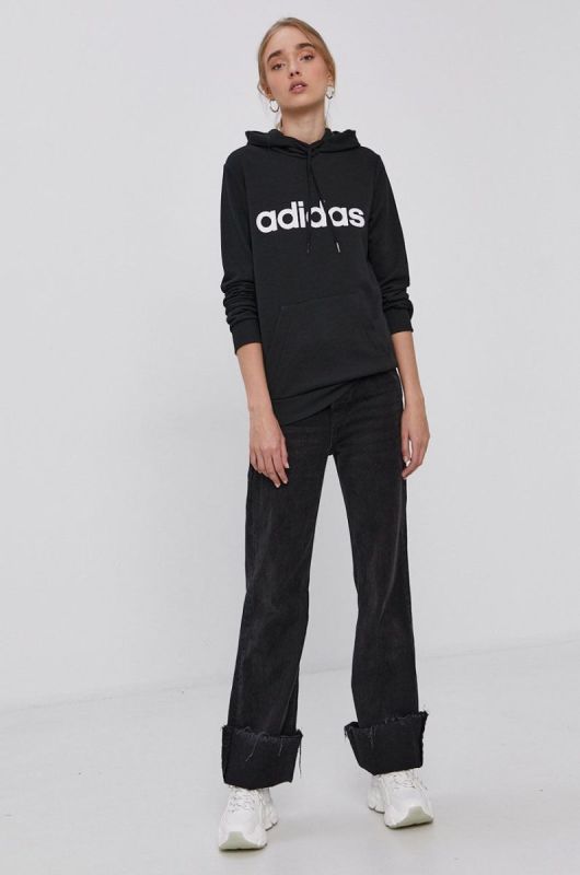 Кофта adidas жіноча колір чорний з принтом (1534316) фото 2