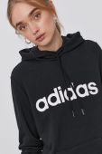 Кофта adidas жіноча колір чорний з принтом (1534316)