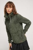 Спортивна кофта Protest Riri колір зелений однотонна