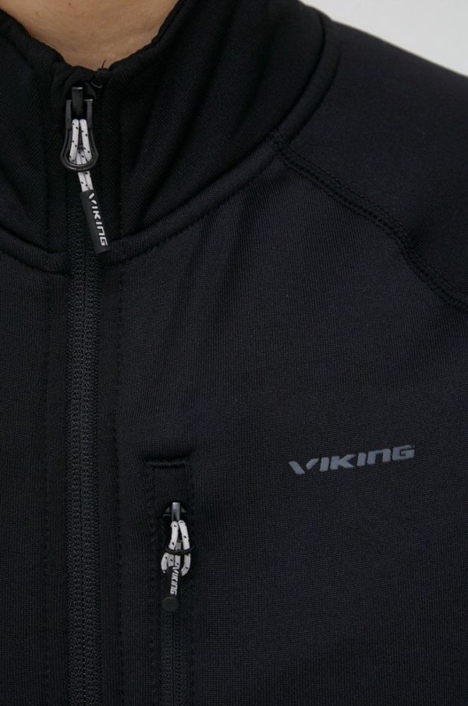 Спортивна кофта Viking Jukon жіноча колір чорний однотонна фото 5