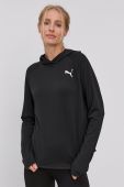 Кофта Puma 586858 жіноча колір чорний гладка