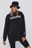 Кофта adidas жіноча колір чорний з принтом (1540182)