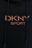 Кофта Dkny жіноча колір чорний з принтом (1886309)